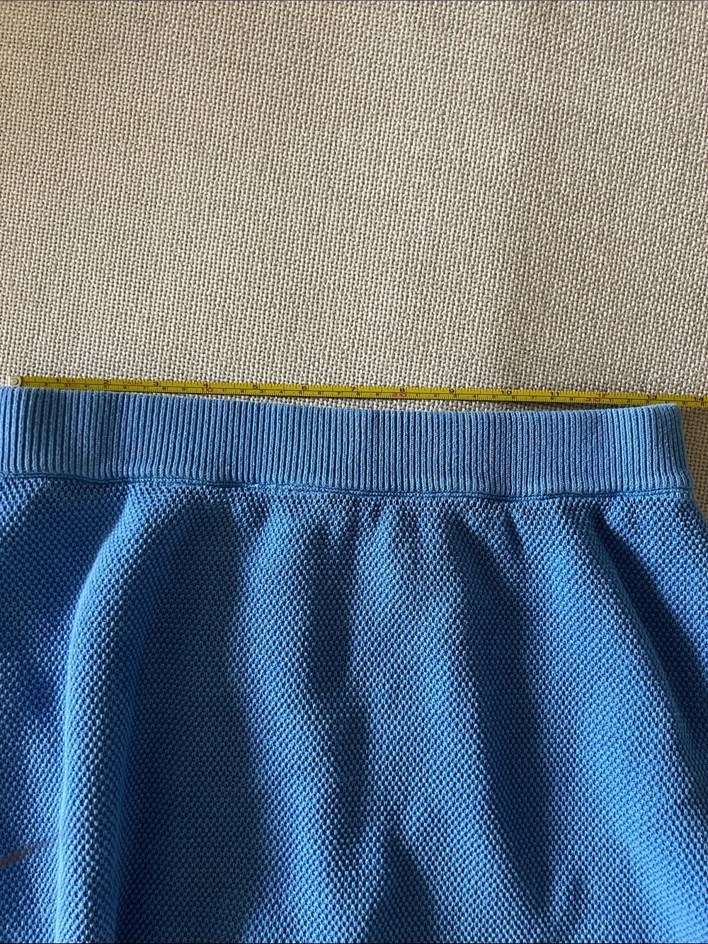 Alo Tennis Club Crystal Blue Knit Skirt with Built-in Shorts